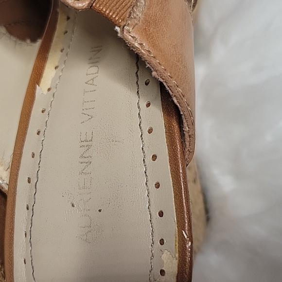 1.ADRIENNE VITTADINI Corral Cork Wedge Sandal Size 6 - Picture 8 of 11